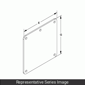 Hammond Manufacturing 1487CHSS Stainless Steel Cover Plate