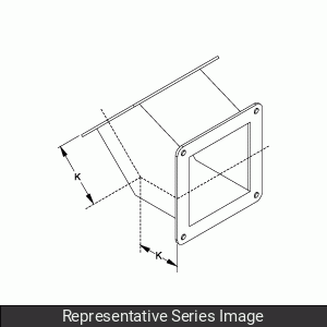 Hammond Manufacturing 1487D4PSS Stainless Steel 45 Degree Elbow