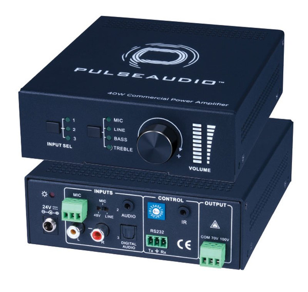 Vanco PAV140 40w Single Channel 70/100 Volt Amplifier