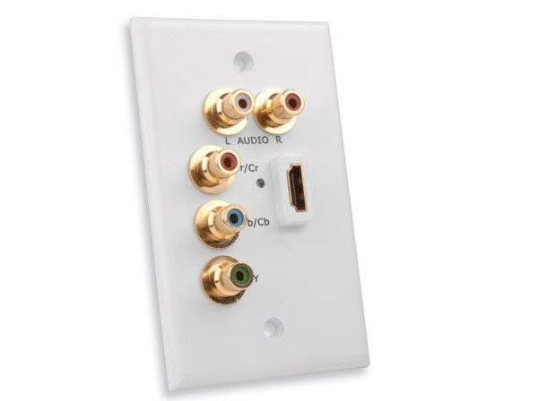 Vanco 120920X HDMI Wall Plate With Component Video Cable
