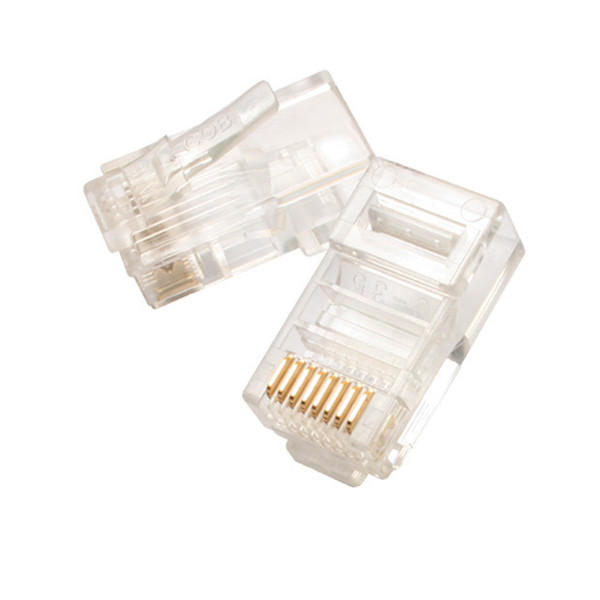 Pro'sKit 788-FA03 8P8C Flat Cable, Stranded Wire Gold Flash Modular Plug, 1000 Pack