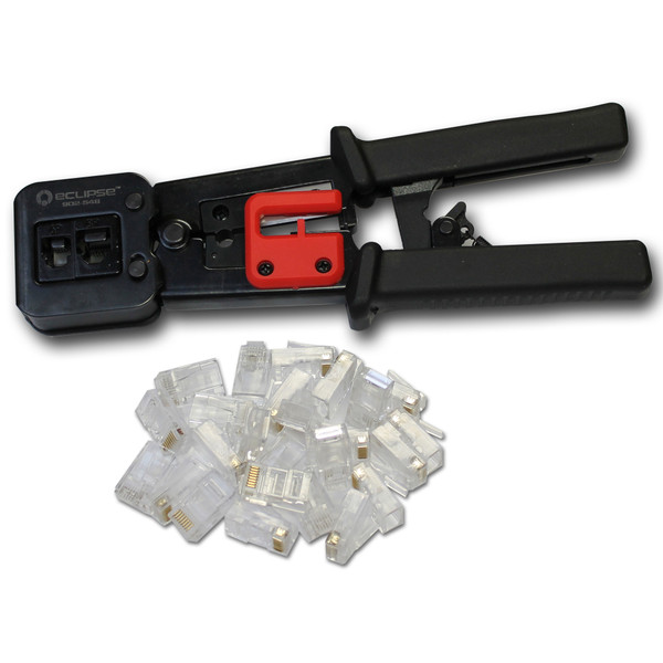 Eclipse 902-573 Tool & Cat5E Connector QuikThru Bundle Pack