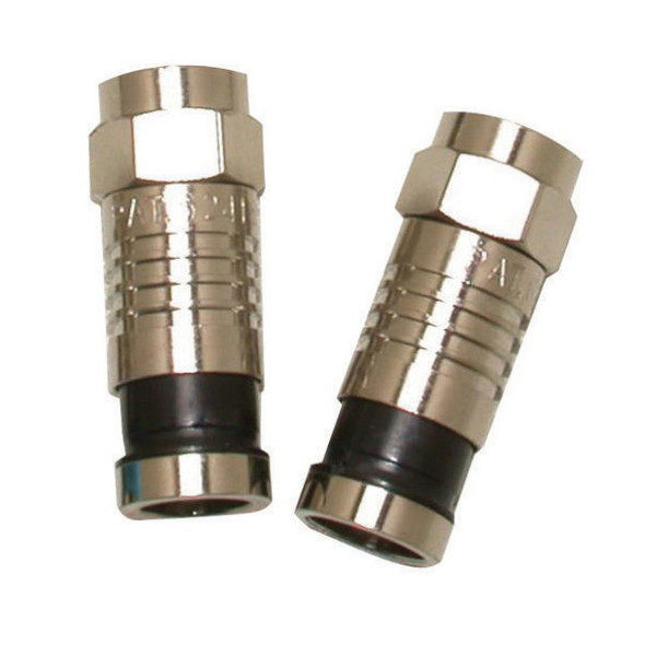 Eclipse 705-001-BK-50 RG6/U F-Connector, 50 Pack