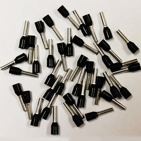 Eclipse 701-100 Black AWG 16 8mm Barrel Wire Ferrule, 500 Pack