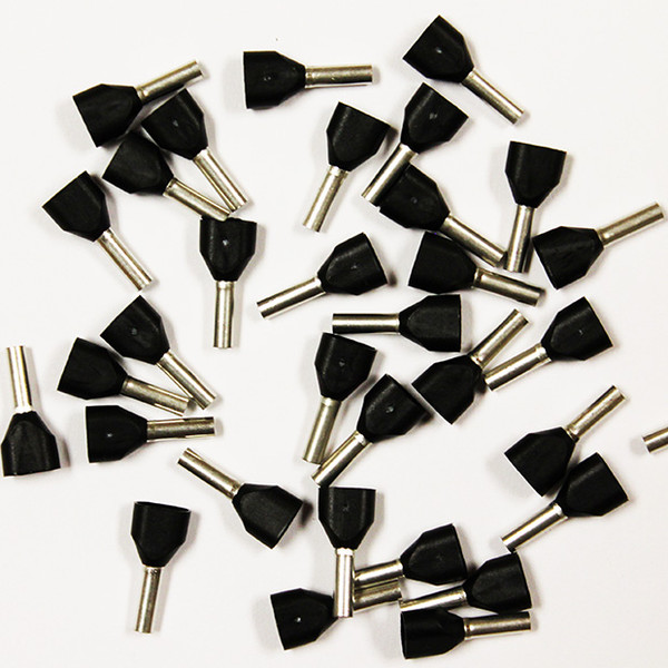Eclipse 701-091 Black AWG 16x2 Twin 8mm Barrel Wire Ferrule, 500 Pack