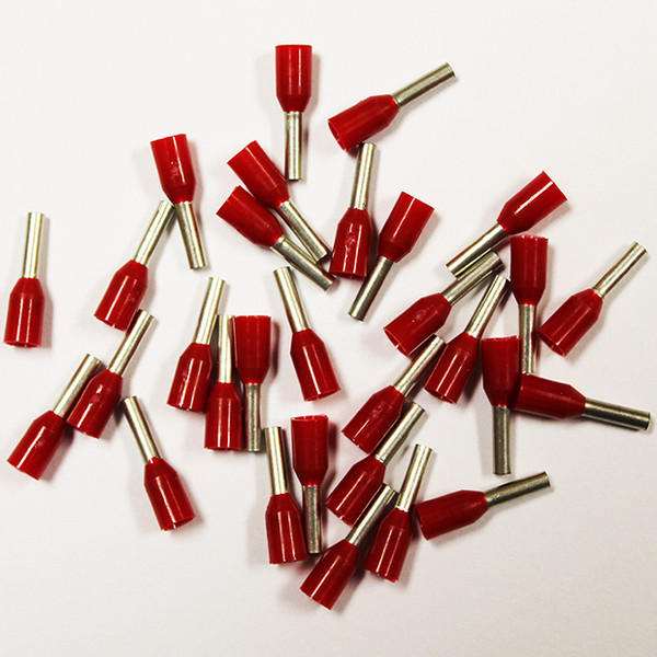Eclipse 701-132 Red AWG 18 6mm Barrel Wire Ferrule, 500 Pack