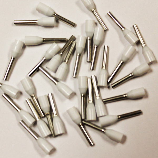 Eclipse 701-011 White AWG 18 8mm Barrel Wire Ferrule, 500 Pack