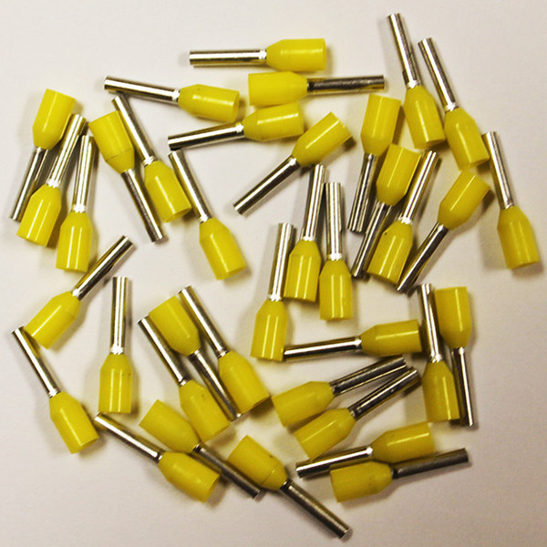 Eclipse 701-014 Yellow AWG 18 8mm Barrel Wire Ferrule, 500 Pack