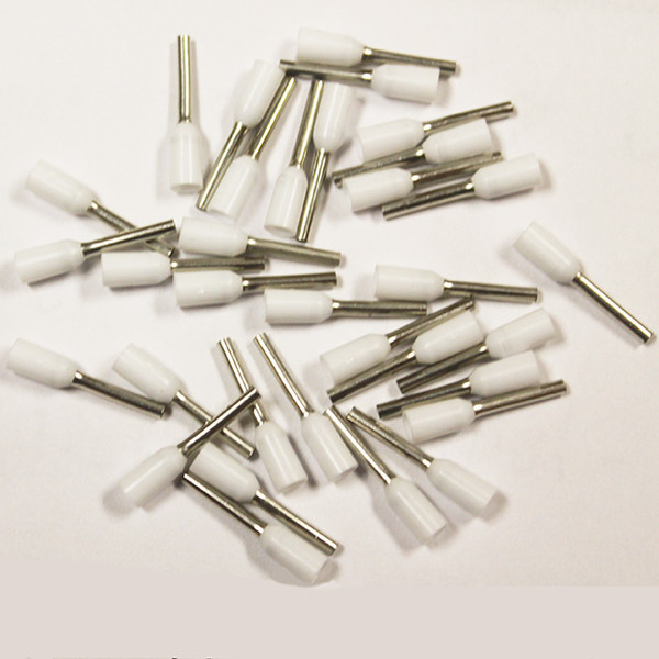 Eclipse 701-097 White AWG 20 8mm Barrel Wire Ferrule, 500 Pack
