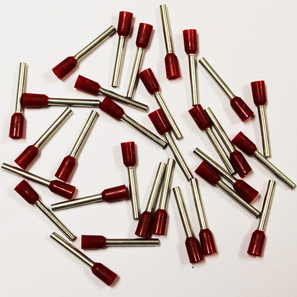 Eclipse 701-117 Red AWG 18 12mm Barrel Wire Ferrule, 500 Pack