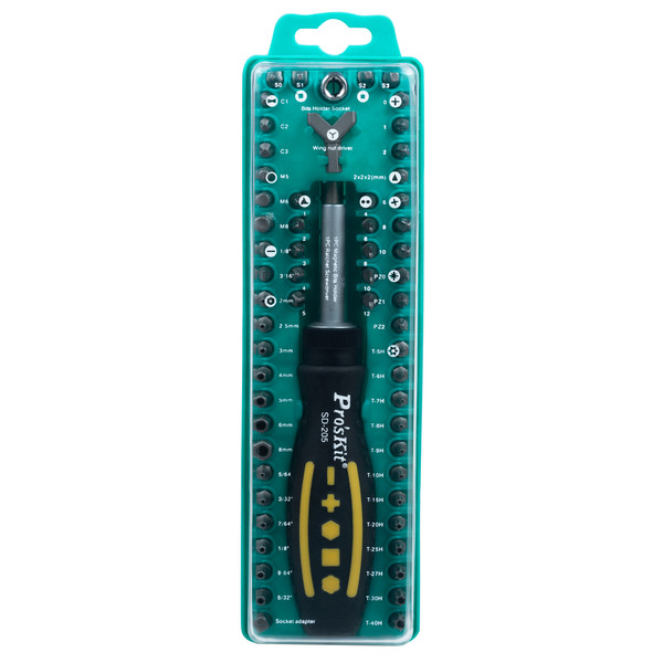 Pro'sKit 800-081 62-Piece Security Bit Set