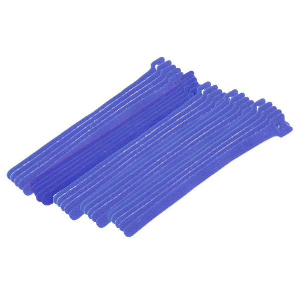 Eclipse 900-098-BU 8" Blue Cable Tie Hook Tape, 25 Pack