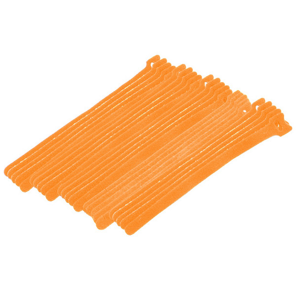 Eclipse 900-098-OR 8" Orange Cable Tie Hook Tape, 25 Pack