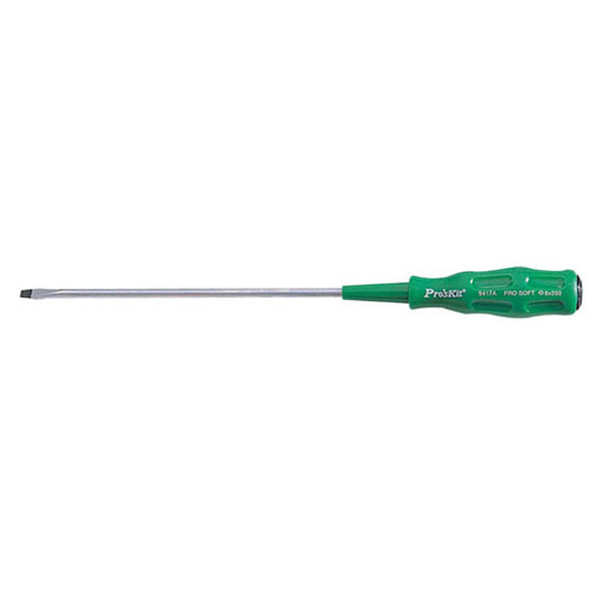 Pro'sKit 800-026 1/4 x 10" Straight Blade Screwdriver