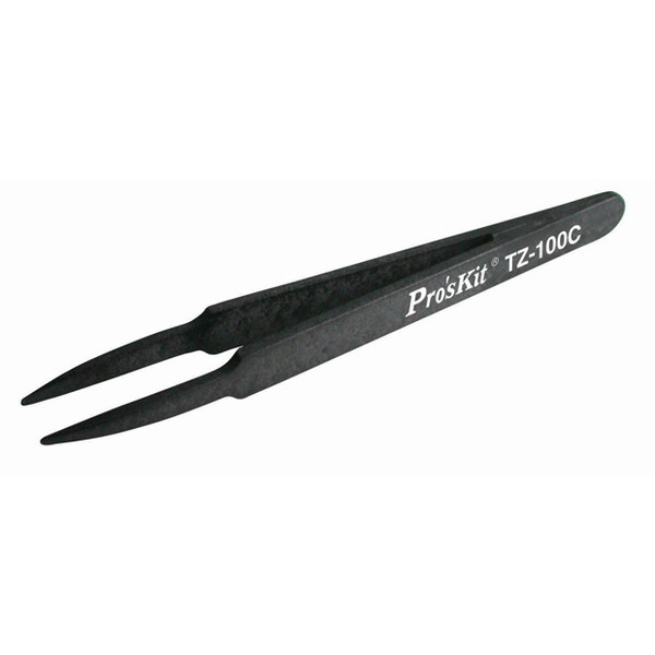 Pro'sKit 900-265 Round Tip ESD Safe Tweezers