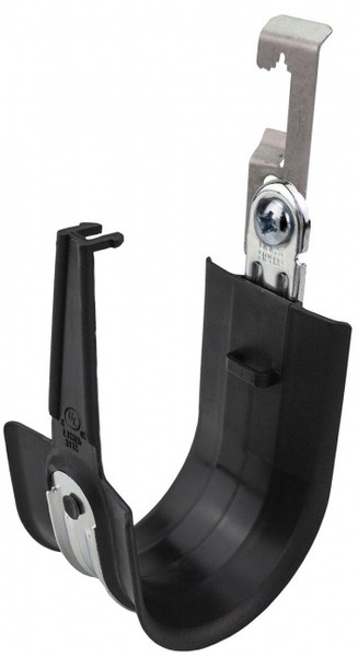 Platinum Tools HPH64W-25BK 4" Snap-Lock Batwing HPH Black J-Hooks, 25 Pack