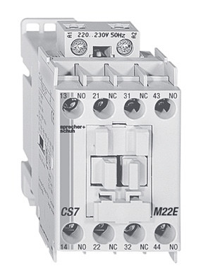 Sprecher & Schuh CS7-M22E-277 4 Pole Industrial Relay