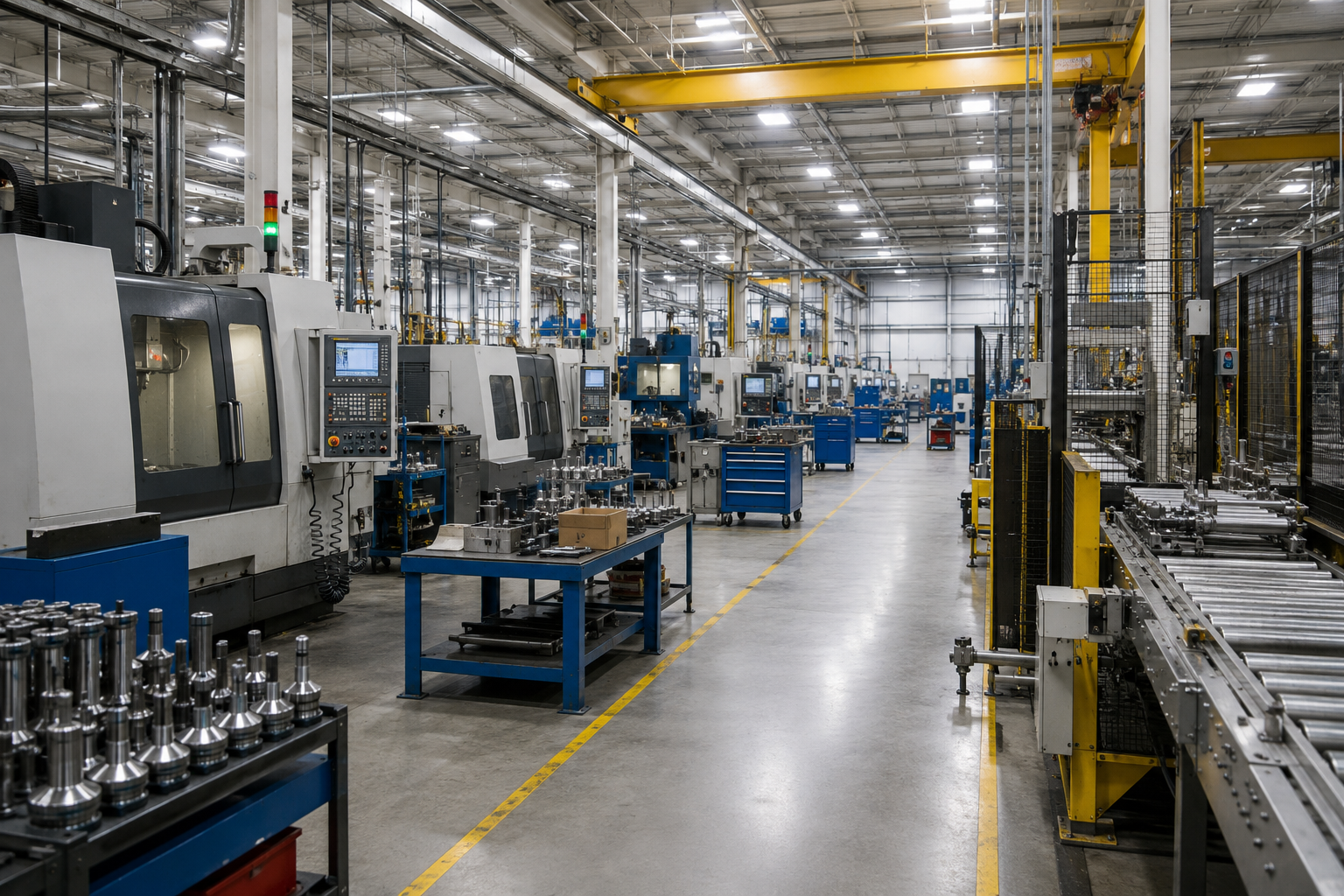 Industrial manufacturing production floor