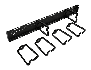 Hoffman Racks Hoffman E4FBCM 4-Post Open Frame Rack Front-to-Back Cable Manager ...
