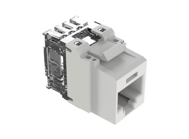 Panduit NK6X88MWH NetKey Cat6A White Keystone Jack | Southern Electronics