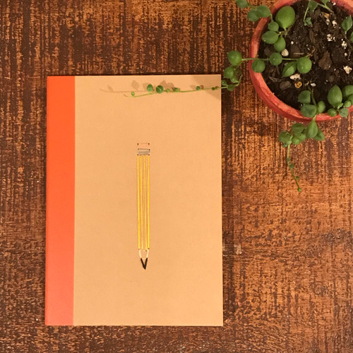 Pencil Orange Notebook