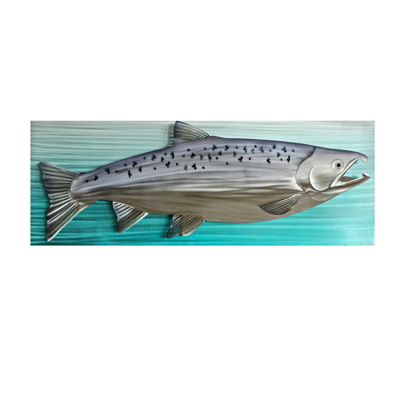 Custom Atlantic Salmon Fishing Metal Wall Art LED Light - Personalized -  Lynseriess