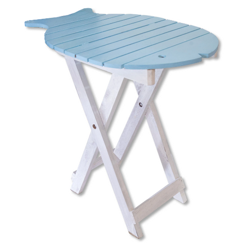 Fish Table Folding Light Blue B135B