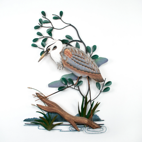 Blue Heron Wood Wall Art CW275X