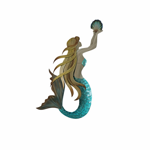 Mermaid Holding Shell Wall Art
