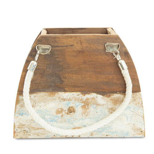 Flower Bag Pyramid Med - Boat Wood B303