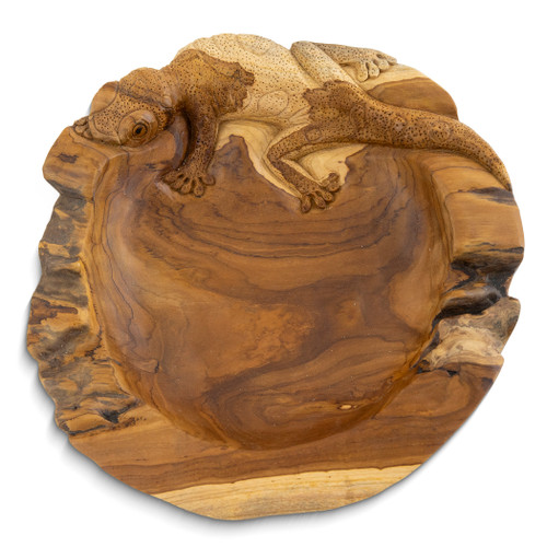 Bowl - Lizard 40 cm round Teak MMG201
