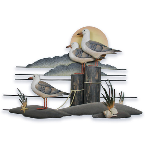 Seagull Trio Metal Wall Art CW233