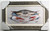 Blue Crab limited edition computer painted reproduction of American artist Art La May. Comes ready to hang with wire hanger on back, 1" matted fabric, and real wooden frame. Size is 30 x 18".  