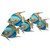 Queen Angelfish Blue School of 5 - CO007