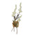 Dendrobium Orchid White Teak Slat Wall Art MM926W