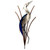 Heron with Head Up Abstract Metal Wall Art MM105