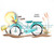 Beach Cruiser Metal Wall Art