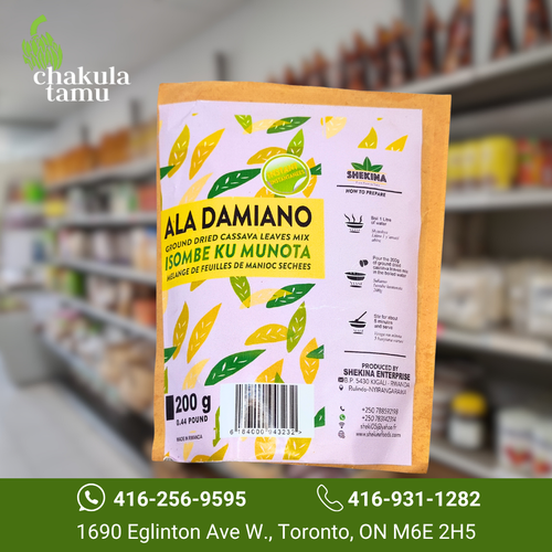 High quality pounded dried edible cassava leaves made in Rwanda. Can be used to make instant soup-like dishes like pondu or saka saka.