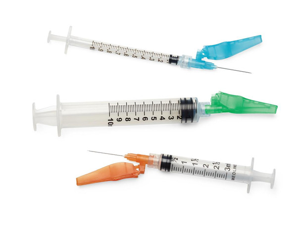 Syringe Luer Lock Safety Needle, FDA Syringe, Safety Hypodermic Needle,  Vaccine Needle, Covid-19 Syringe, Coronavirus Vaccine Syringe