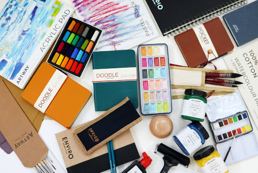 Discount art supplies at Artway — paint, brushes, paper and more