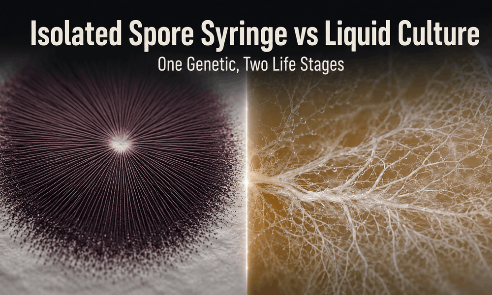 Isolated Spore Syringe vs Liquid Culture