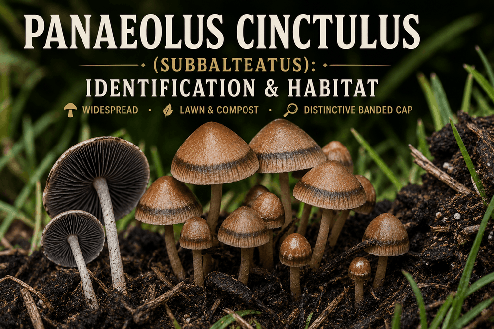 Panaeolus Cinctulus (Subbalteatus): ID & Habitat