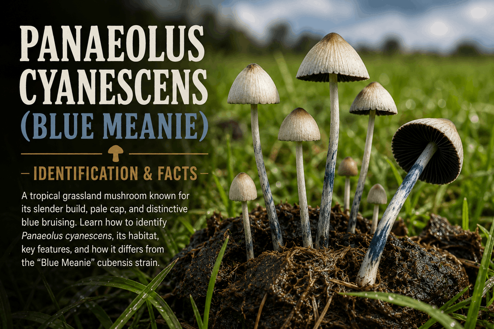 Panaeolus Cyanescens (Blue Meanie): ID & Facts