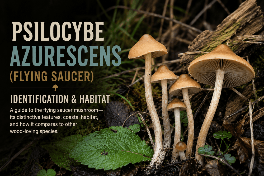 Psilocybe Azurescens (Flying Saucer): ID & Habitat