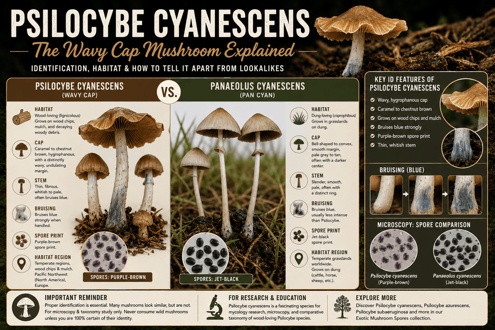 Psilocybe Cyanescens: The Wavy Cap Mushroom Explained