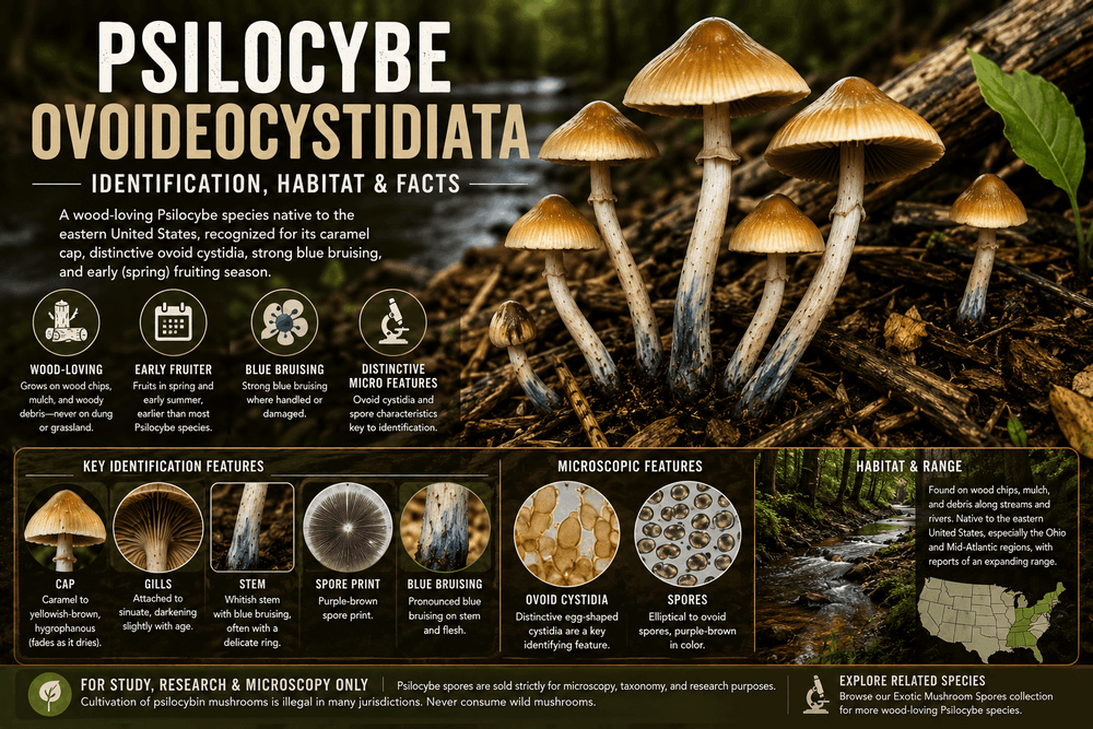 Psilocybe Ovoideocystidiata: ID, Habitat & Facts