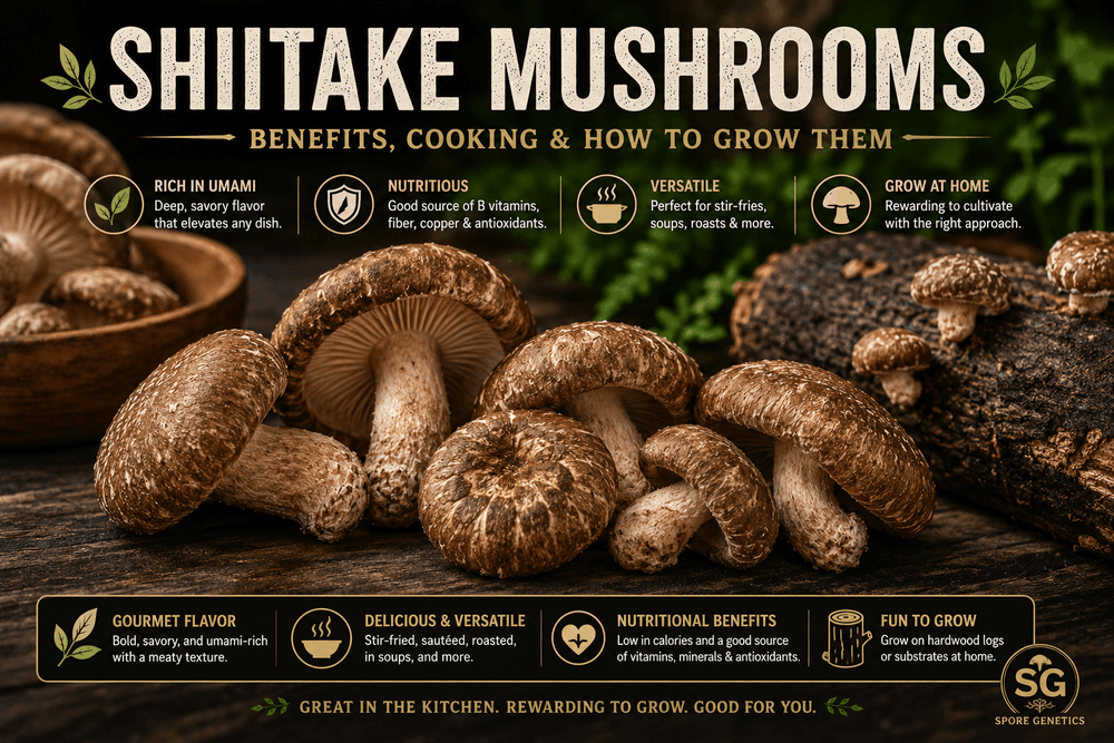 Shiitake Mushrooms: Benefits, Cooking & How to Grow