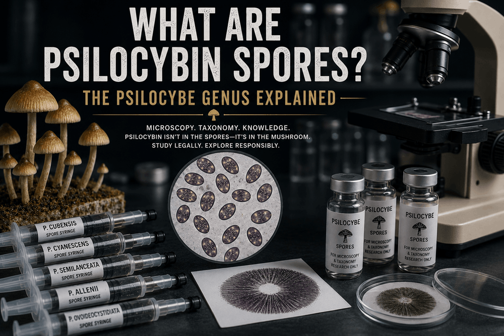 What Are Psilocybin Spores? The Psilocybe Genus Explained