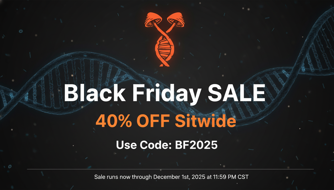 Spore Genetics Black Friday Hero Banner