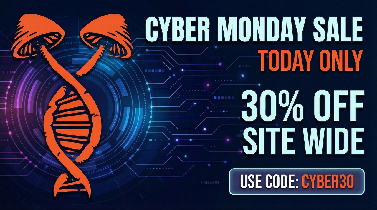 Spore Genetics Cyber Monday Sale 202 Hero Banner